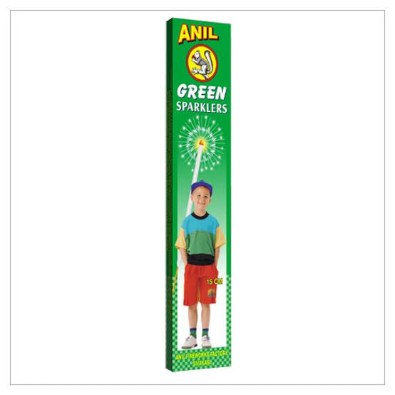 15 Cm Green Sparklers